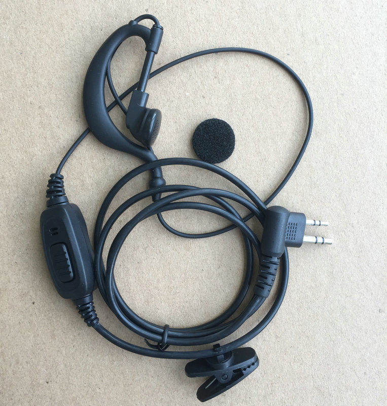 对讲机耳机耳麦 对讲电话机耳机 通用型M头耳挂式耳机线