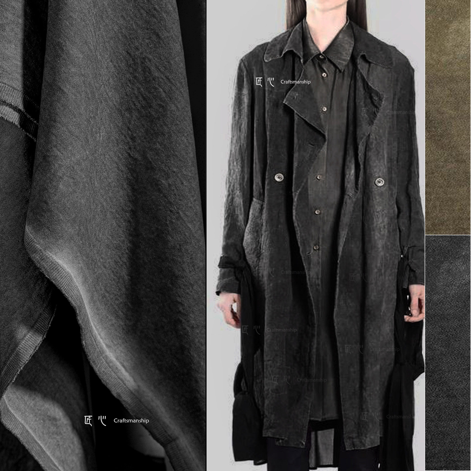 匠心设计师面料棉麻服装设计师布