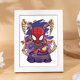 2024新款 5d钻石画卧室摆台相框钻石贴画蜘蛛侠diy儿童手工钻石绣