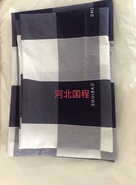 纯棉学生宿舍蓝格单人上下铺