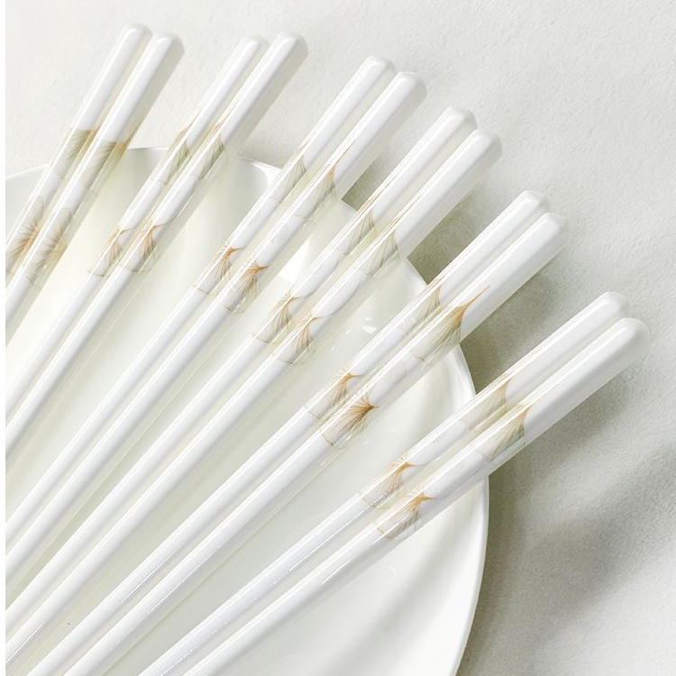 陶瓷筷子5/20双家用高档抗菌防霉防滑新款食品级专用易清洗耐高温