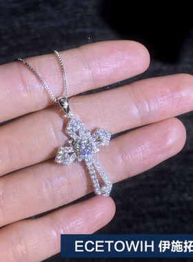 ECETOWIH新款欧美S925纯银莫桑石