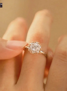 ECETOWIH新款纯银藤蔓手捧花双色