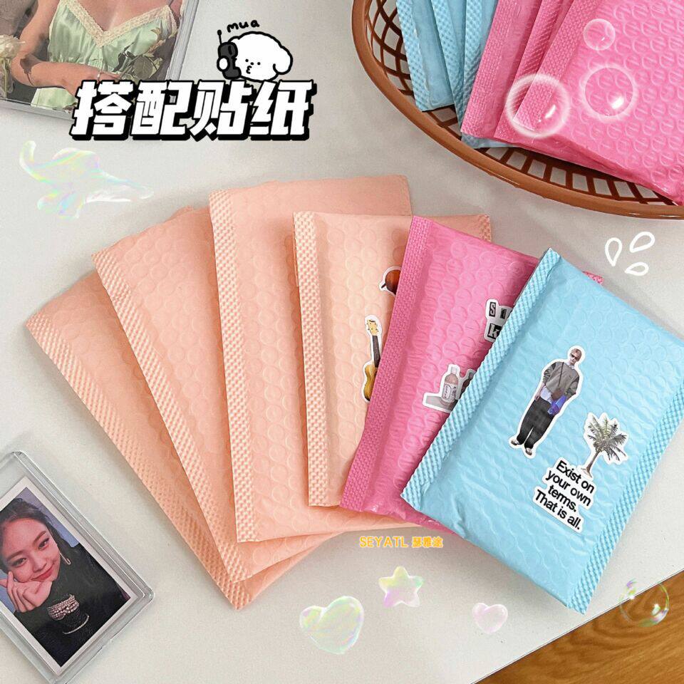 SEYATL新款加厚粉色气泡袋膜气