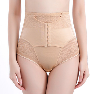 现货女士高腰收腹 美体裤 提臀裤蕾丝花边性感女内裤塑身美体内裤