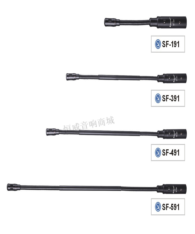 Bardl佰特SF-391有线电容鹅颈麦克风48V幻象电源会议话筒咪管