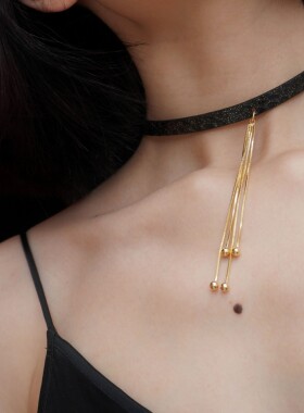 真皮项圈颈环choker锁骨链情侣