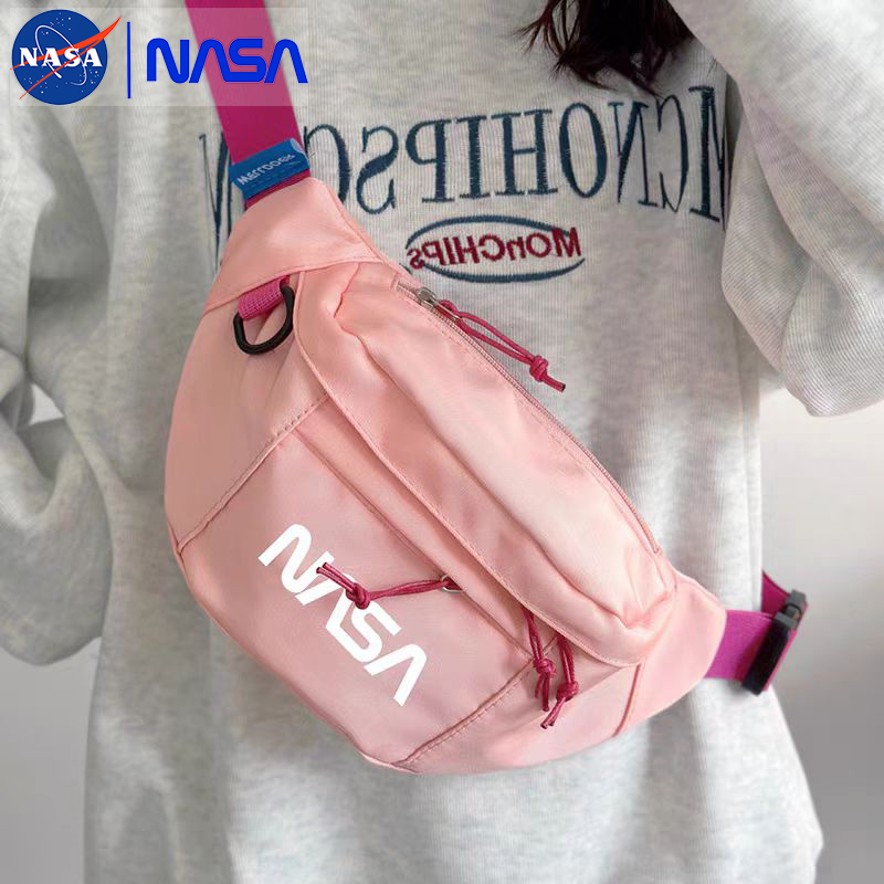 NASA联名款胸包女ins潮牌百搭运动斜挎包男学生休闲单肩小背包腰