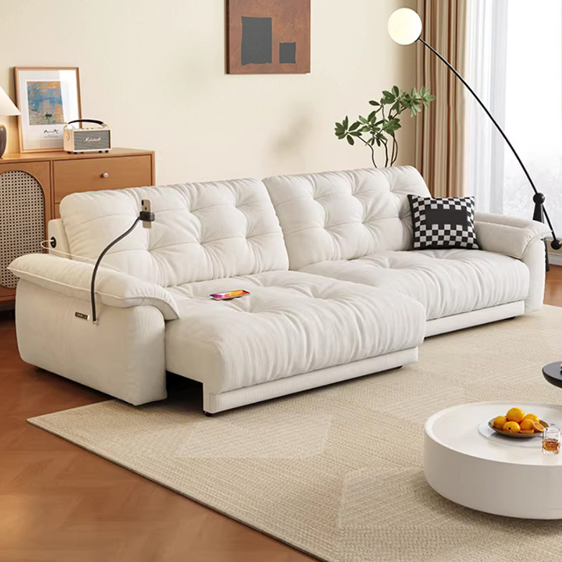 政府补贴电动布艺沙发伸缩多功能小户型客厅奶油风雪尼尔云海沙发,住宅家具,功能沙发,淘宝优惠券,粉丝福利购,淘宝优惠卷