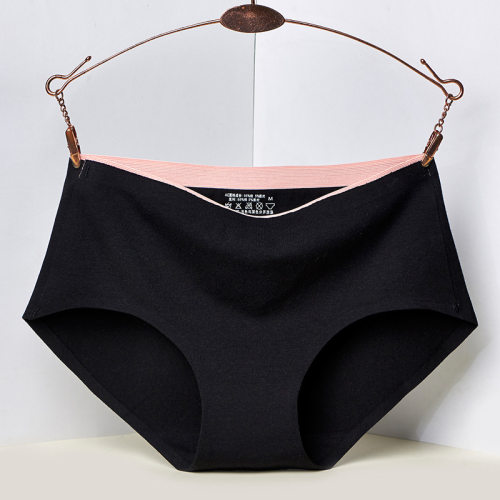 女款男穿低腰三角内裤薄纯棉抗菌