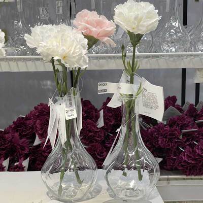 宜家玻璃花瓶正品ikea利斯塔