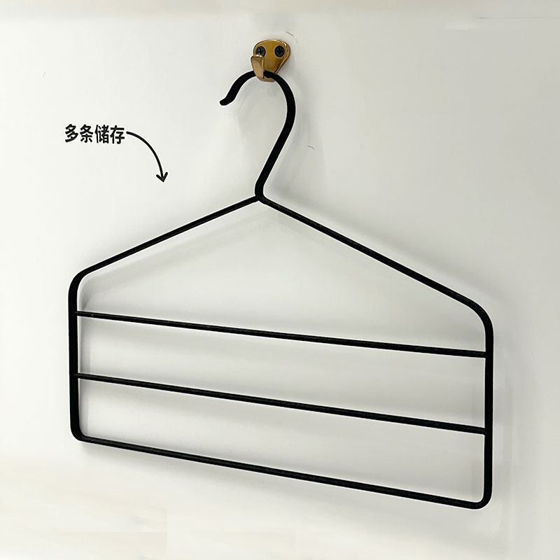 宜家国内代购斯特里基裤架黑色裤挂衣架裤架子裤夹防滑晾衣架裙架