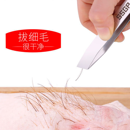 加厚拔毛钳不锈钢猪毛钳拔鸡毛夹鸭毛夹子鱼骨钳拔毛夹镊子拔毛器
