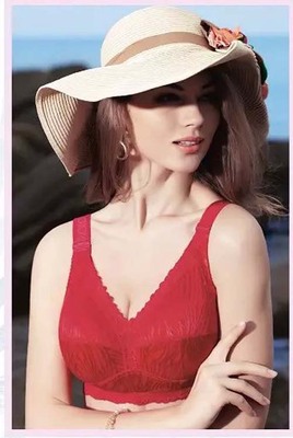 薄款性感聚拢全罩杯无钢圈文胸