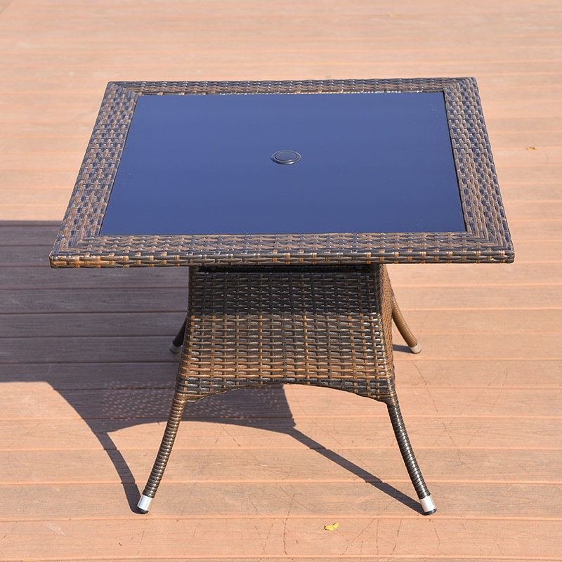 户外桌椅编藤桌子藤桌子户外家具休闲桌阳台庭院桌餐饮桌咖啡桌