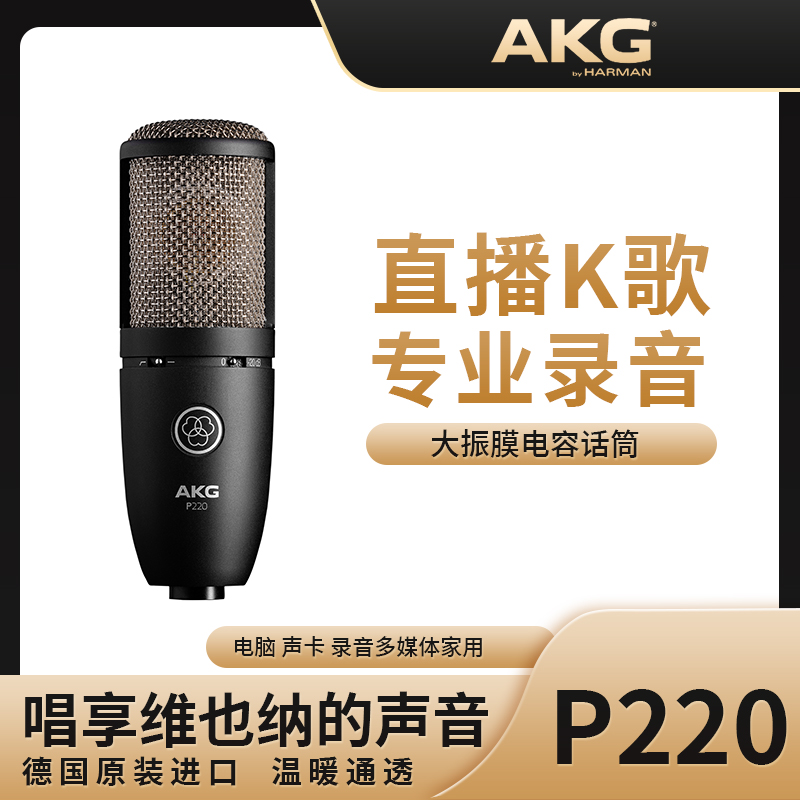AKG/爱科技P120专业电容话筒