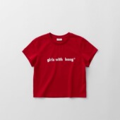 haag直营 crop 25夏季 休闲印花T恤a girls