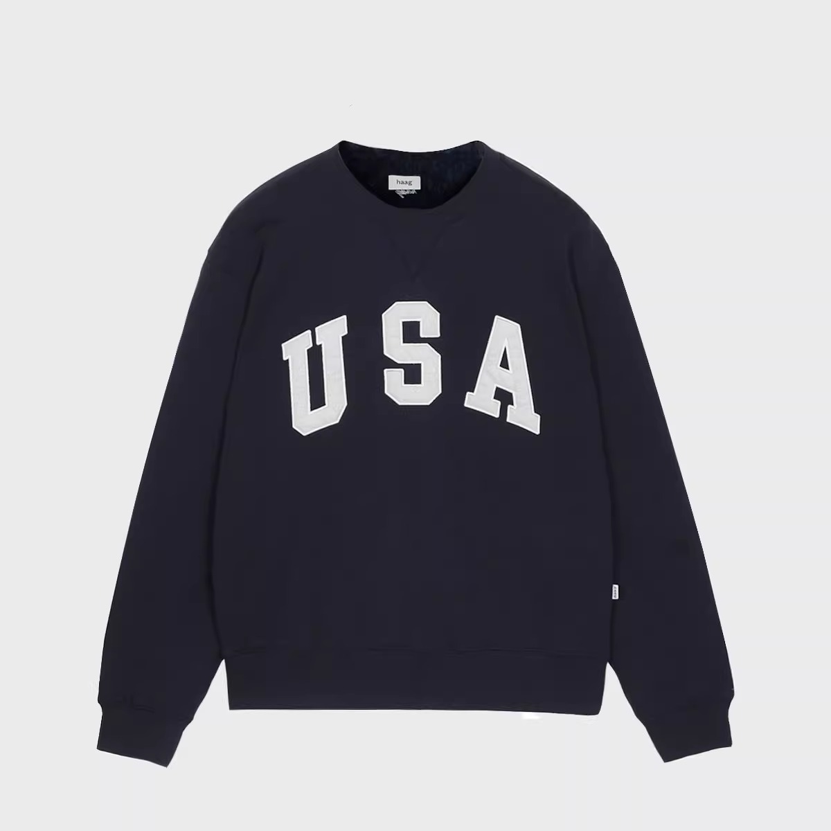 【haag直营】秋冬新款刺绣卫衣a USA/NEW YORK sweatshirt