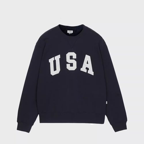 【haag直营】秋冬新款刺绣卫衣a USA/NEW YORK sweatshirt