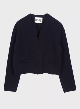 【haag直营】经典按扣羊毛针织开衫a basic wool cardigan