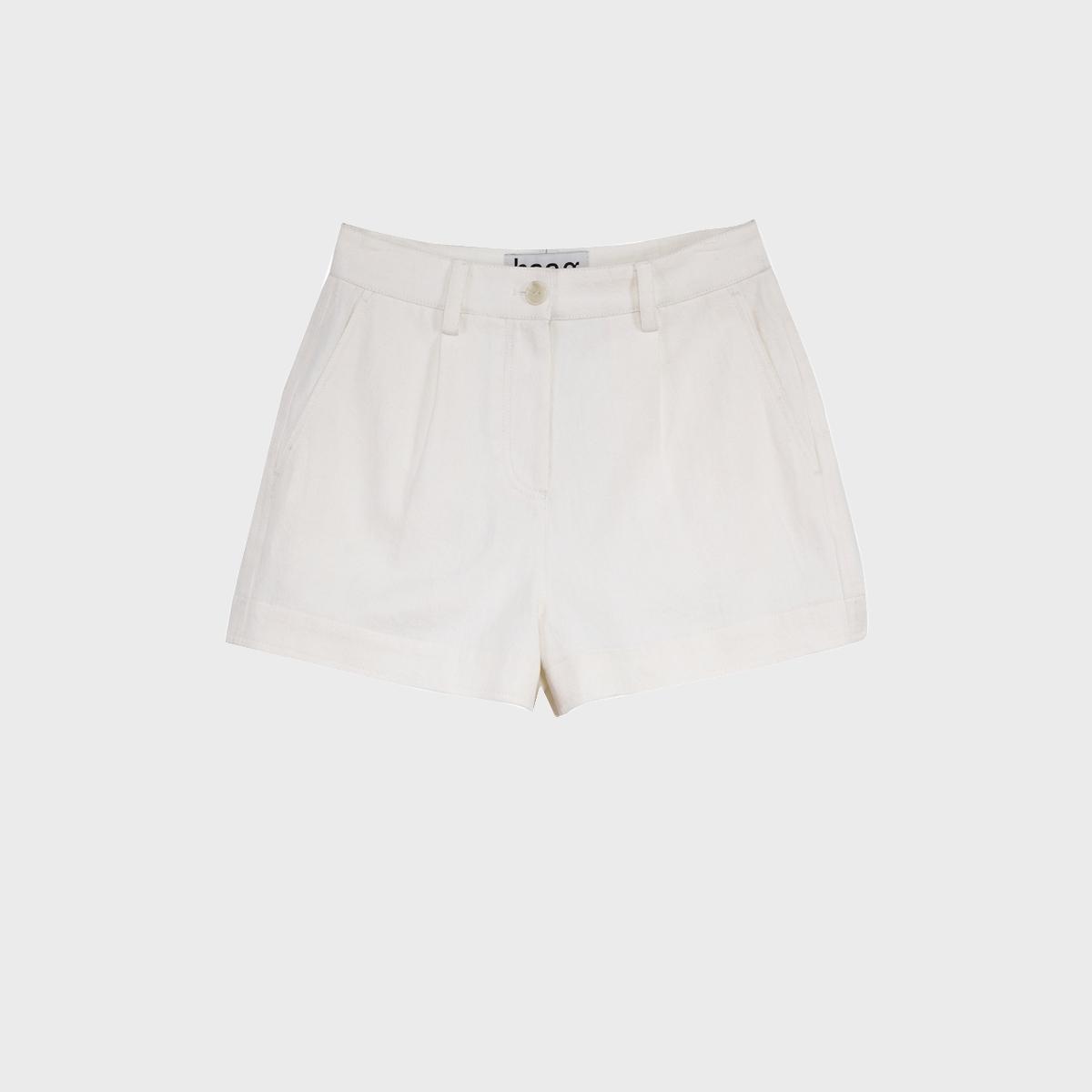 haag直营韩版轻便纯棉白色短裤