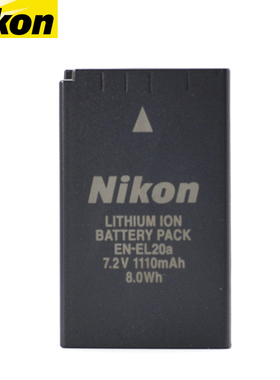 尼康 EN-EL20a P950 原装 电池 P1000 P1100 微单J1 J2 J3 S1 coolpix A 电池