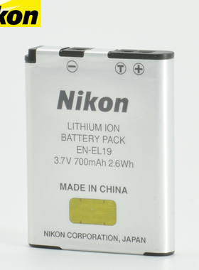 尼康S2800 S2900 S3100 S4100 W150 S4300 A100 S7000 S2500 S2600 原装电池 EN-EL19