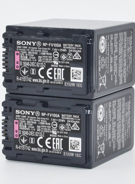 索尼 NP-FV100A 原装电池 适用 MC88 NX80 Z90 CX700E AX40AX45AX60AX100AX700Z90V 摄像机