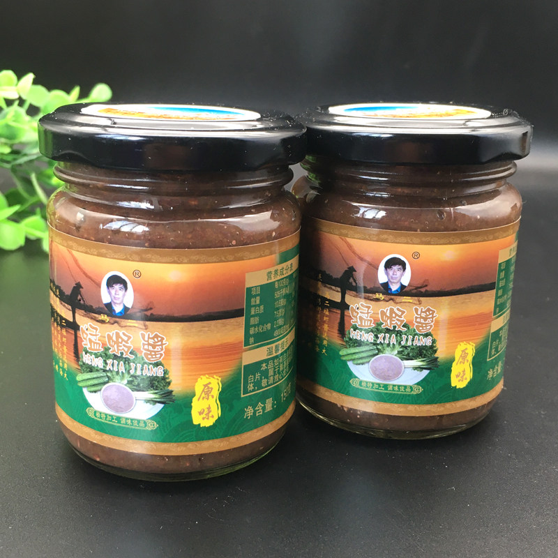 大连特产马二蜢蝦酱猛虾146g*6瓶装原味佐餐调味即食熟海鲜酱包邮
