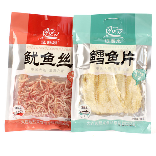 即食鱿鱼丝迈熙来大连特产烤鱼片