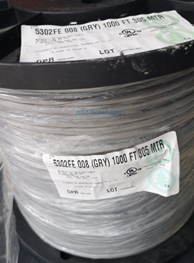 belden百通5302FE安全及商业音频电缆18 AWG裸铜导体PVC外套4芯