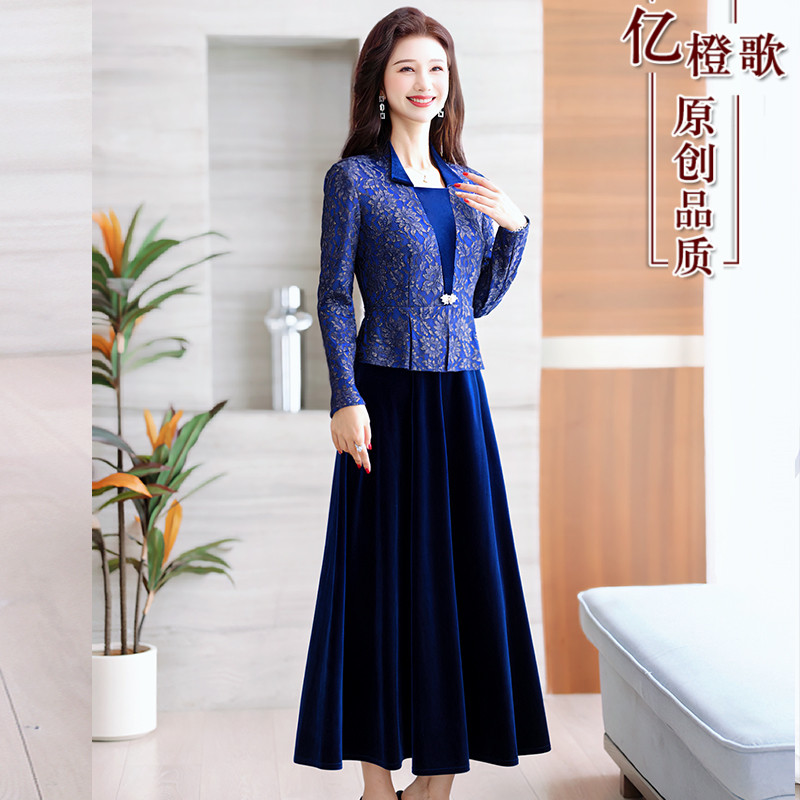 长款亿橙歌原创正品，高档礼服裙
