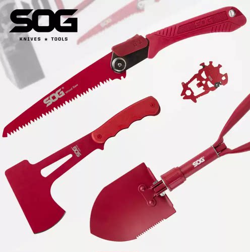 【超战推荐】SOG索格户外工具套装工兵铲战斧手工锯EDC多功能组合