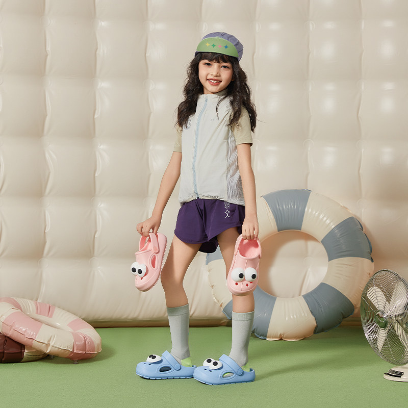 朴西大眼仔洞洞鞋男女童夏季防滑可爱软底室外沙滩鞋儿童包头拖鞋,居家布艺,居家凉拖/凉鞋,淘宝优惠券,粉丝福利购,淘宝优惠卷