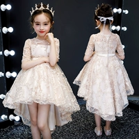 Váy bé gái mùa hè 2019 mới cho bé gái váy đuôi cá nước ngoài trong bộ váy trẻ em lớn cho bé trình diễn - Váy đầm be gái 4 tuổi