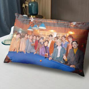 新款SEVENTEEN周边抱枕崔胜澈洪知秀同款枕头宿舍午睡枕送闺蜜