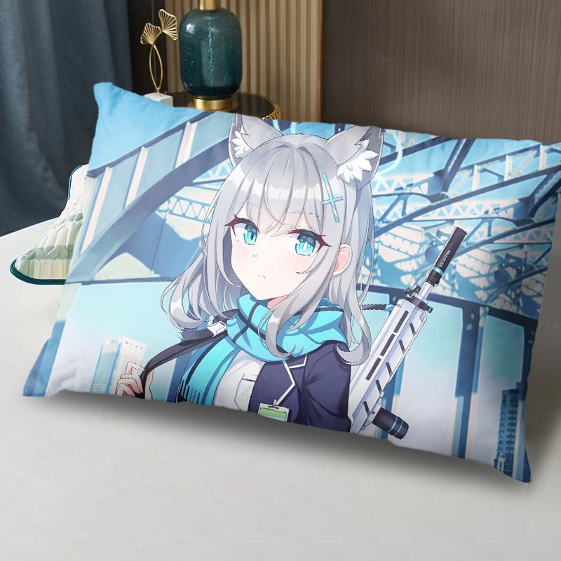 碧蓝档案等枕头动漫周边二次元枕芯枕套套装可来图双面定制