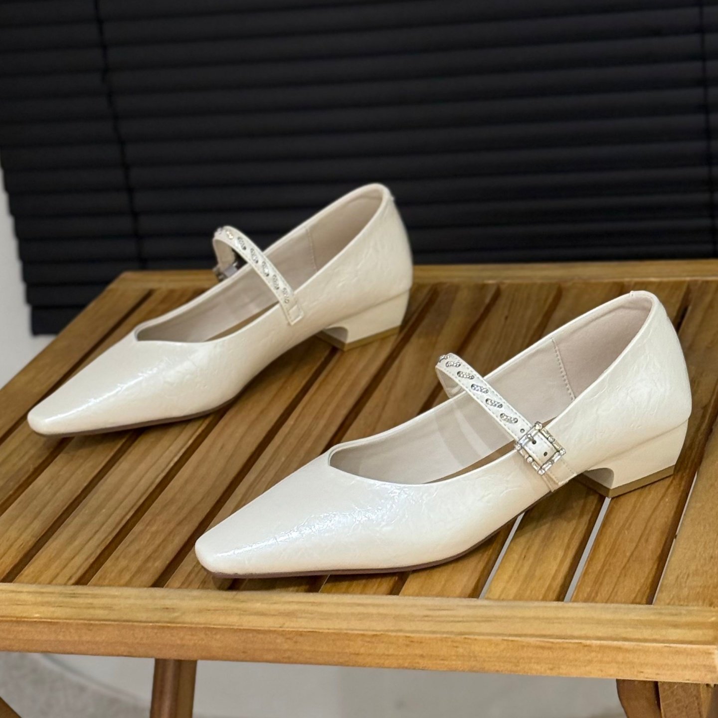 法式小方头玛丽珍鞋女2026春季新款时尚粗跟浅口单鞋配裙子小皮鞋,女鞋,玛丽珍鞋,淘宝优惠券,粉丝福利购,淘宝优惠卷