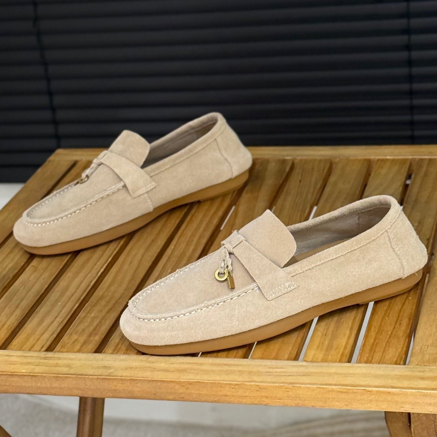 磨砂真皮勃肯鞋女2026新款平底乐福鞋女一脚蹬懒人豆豆鞋休闲单鞋,女鞋,乐福鞋（豆豆鞋）,淘宝优惠券,粉丝福利购,淘宝优惠卷