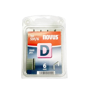 6枪钉U型木工排钉1200枚加厚门钉 NOVUS罗福斯D型手动射钉枪钉53F