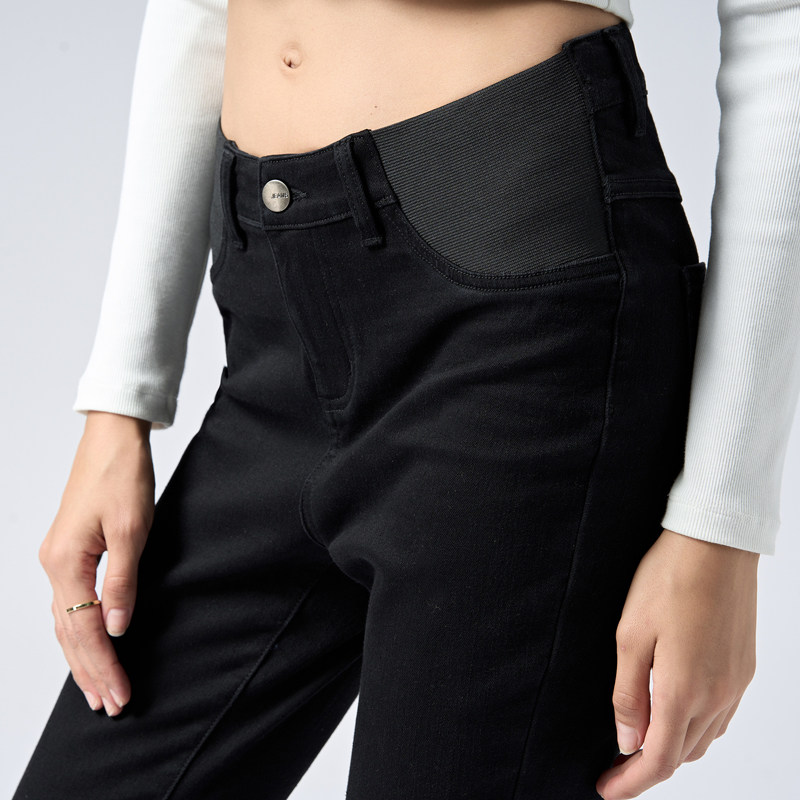 孕妇喇叭裤秋冬外穿黑色牛仔裤小个子春装2026新款加绒低腰微喇裤,孕妇装/孕产妇用品/营养,孕妇喇叭裤,淘宝优惠券,粉丝福利购,淘宝优惠卷
