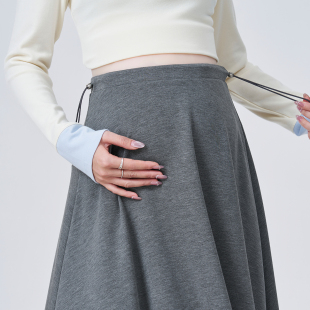 孕妇半身裙秋冬季 无托腹伞裙孕期裙子a字长裙小个子 外穿2025新款