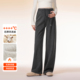冬装 孕妇羊羔绒阔腿裤 子秋冬外穿休闲无托腹糯米裤 加绒加厚裤 冬季