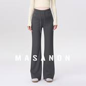 春外穿2026新款 春装 孕期喇叭裤 不勒肚子微喇裤 大码 MASANON孕妇裤