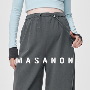 子秋季 孕妇裤 不勒肚子无托腹长裤 直筒垂感显瘦阔腿裤 外穿 子春秋款