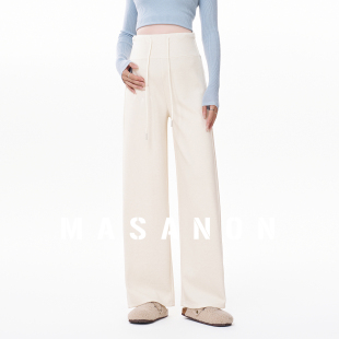 春装 MASANON孕妇裤 不勒肚子长裤 孕期大码 子春夏外穿小个子阔腿裤