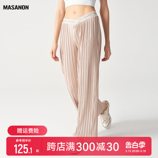 新品 低腰裤 2024新款 夏装 春夏外穿阔腿裤 夏季 薄款 MASANON孕妇裤