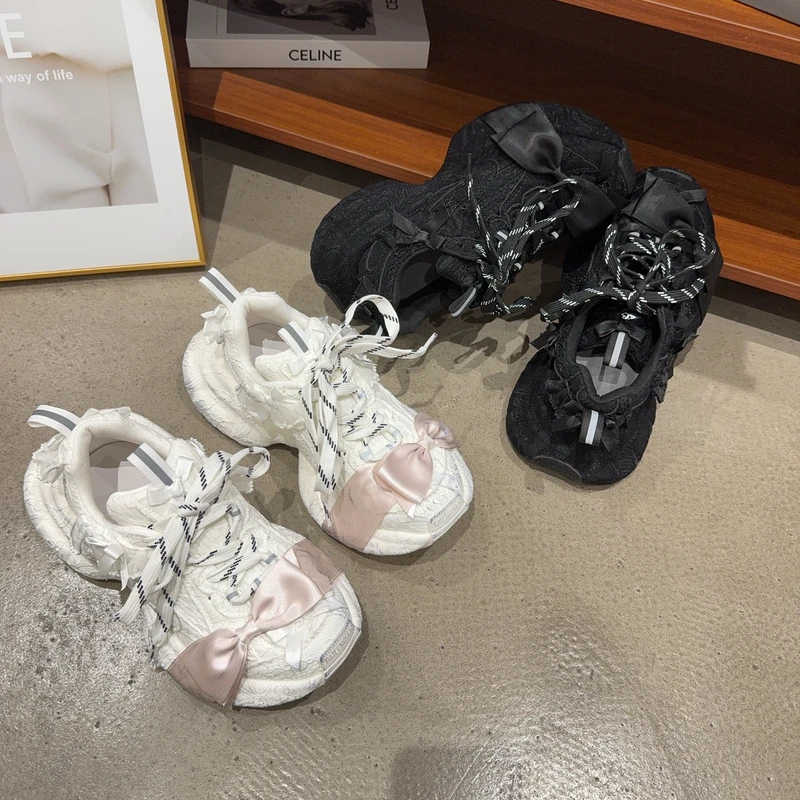 02-905秋季新品女做旧脏脏老爹鞋时尚欧美小众设计师网红同款潮鞋
