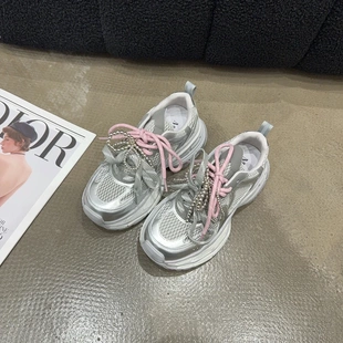 女真皮系带老爹鞋 新品 增高轻盈舒适透气时尚 休闲鞋 6608 韩版 夏季