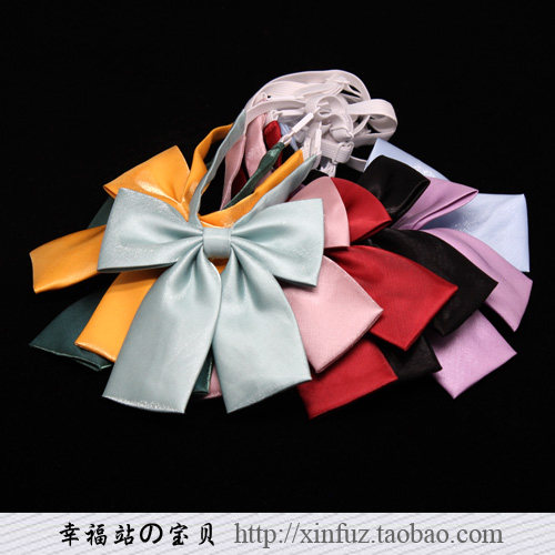 女士蝴蝶结 纯色平角领结领花飘领结